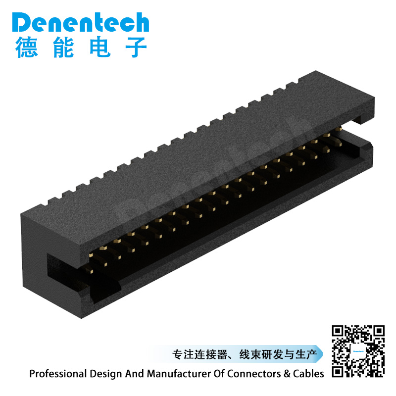 Denentech促销产品1.27mmH5.7双排180度插板简牛连接器